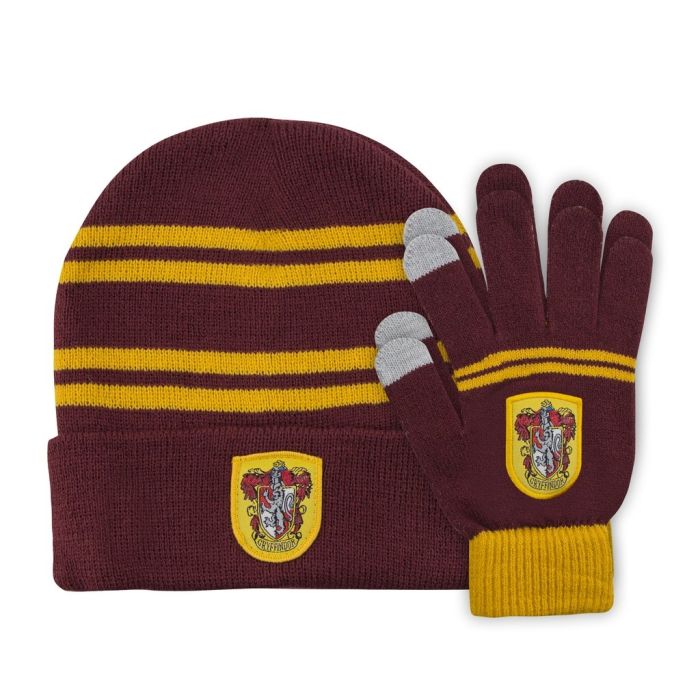 Harry Potter - Gryffindor handschoenen en muts kids