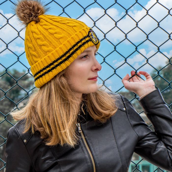 Harry Potter - Hufflepuff Pompon Muts / Beanie