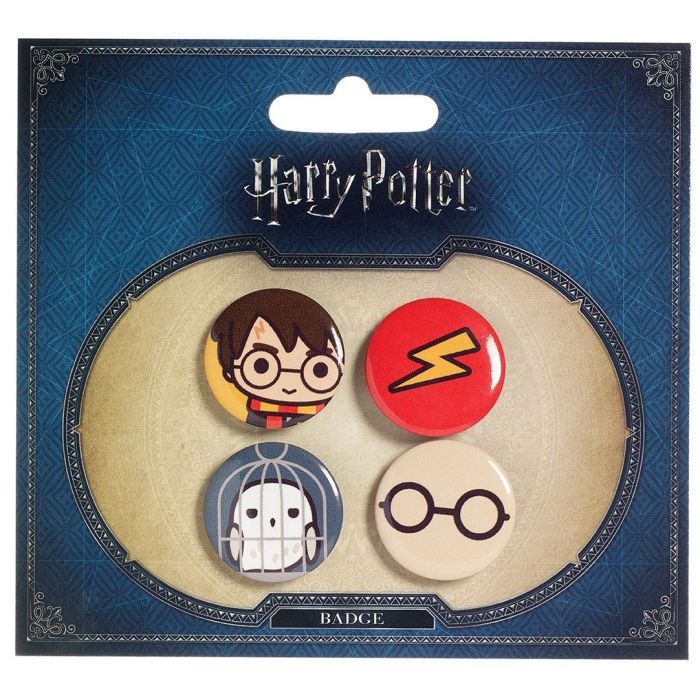 Harry Potter Cutie Button Badge 4-Pack Harry Potter & Hedwig