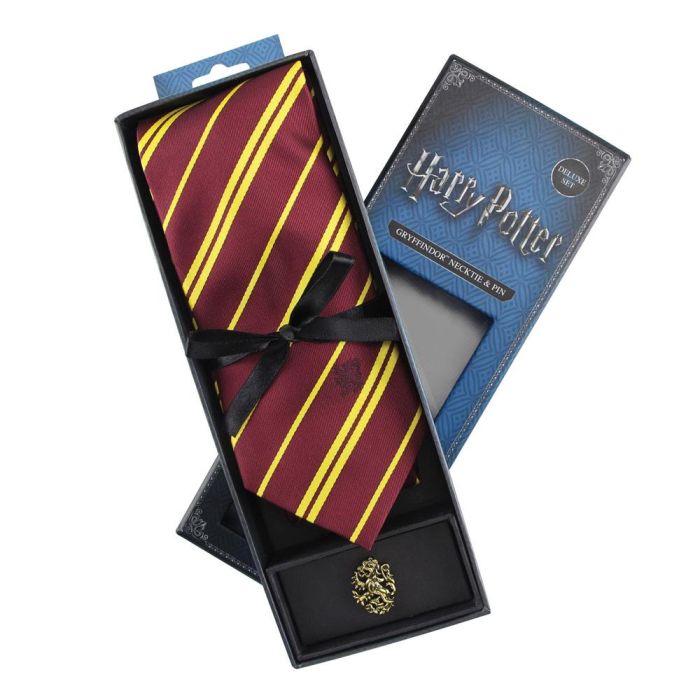 Harry Potter Tie & Metal Pin Deluxe Box Gryffindor 