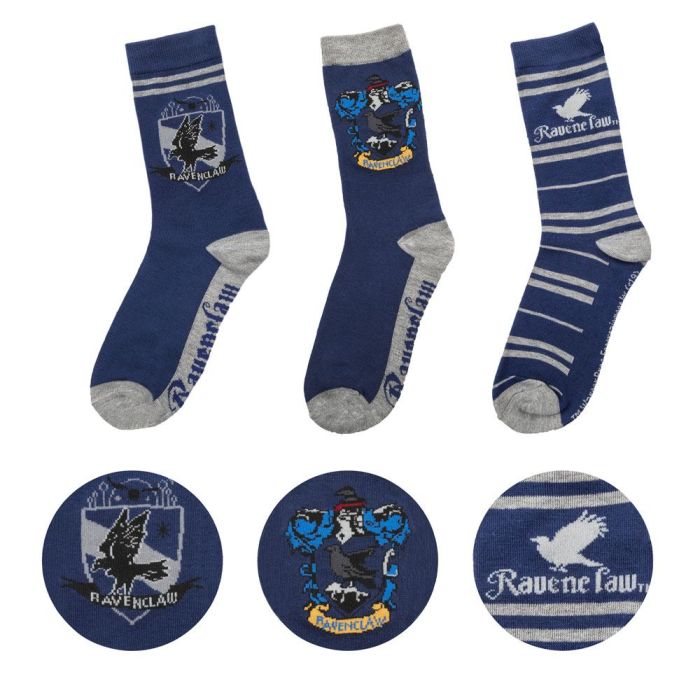 Harry Potter Socks 3-Pack Ravenclaw  