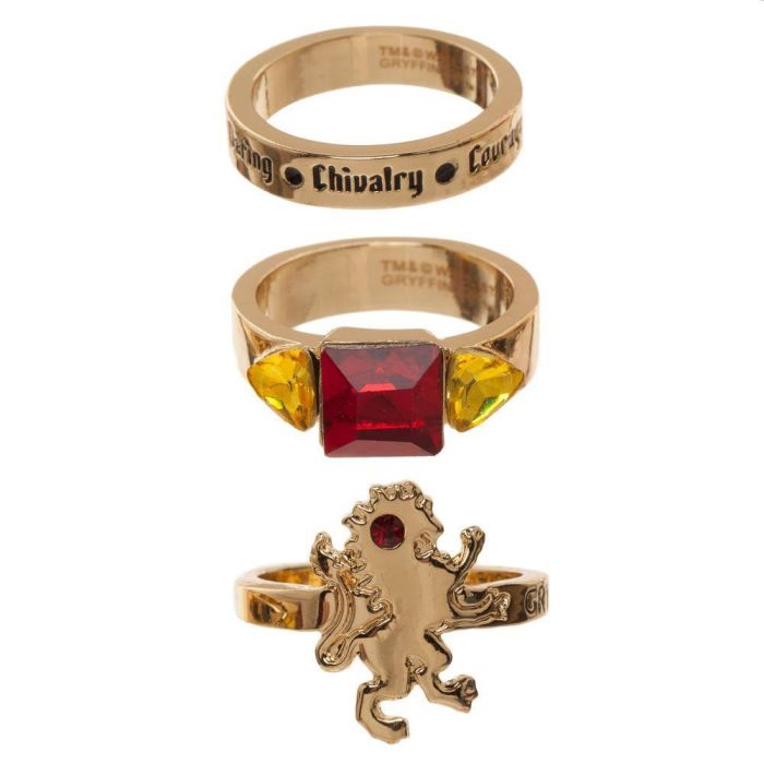 Harry Potter - Gryffindor ringen set