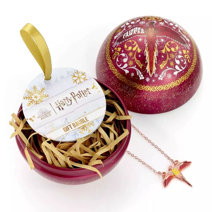 Fawkes Christmas Bauble and Necklace - Harry Potter